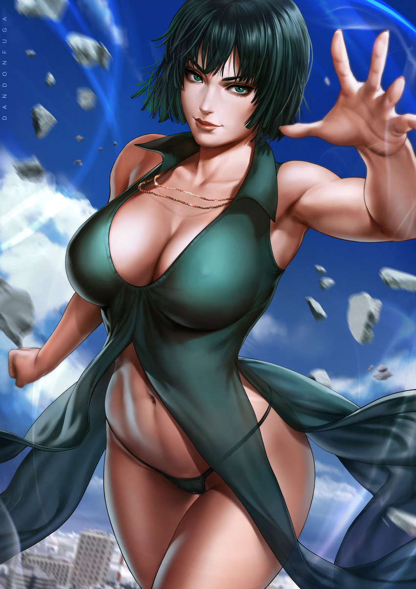 cleavage dandon_fuga dress fubuki_(one_punch_man) one_punch_man pantsu