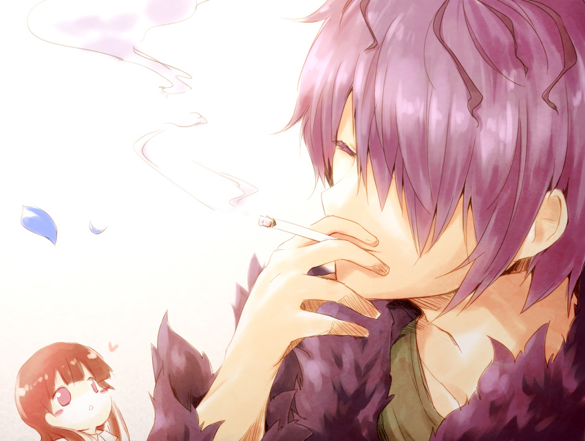 ayakashi_(monkeypanch) cigarette gary_(ib) ib ib_(ib) smoking