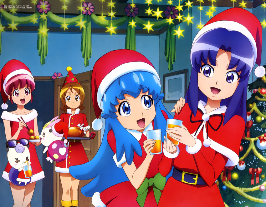 aino_megumi christmas dress gura-san happiness_charge_precure! hikawa_iona hoshino_mamoru oomori_yuuko pretty_cure ribbon_(precure) shirayuki_hime_(precure)