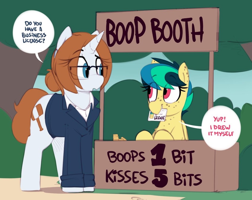 age_difference apogee dialogue diamond_gavel duo english_text equid equine eyewear fan_character female feral glasses hasbro horn horse mammal my_little_pony mythological_creature mythological_equine mythology older_female outside pegasus pony shinodage text unicorn wings younger_female