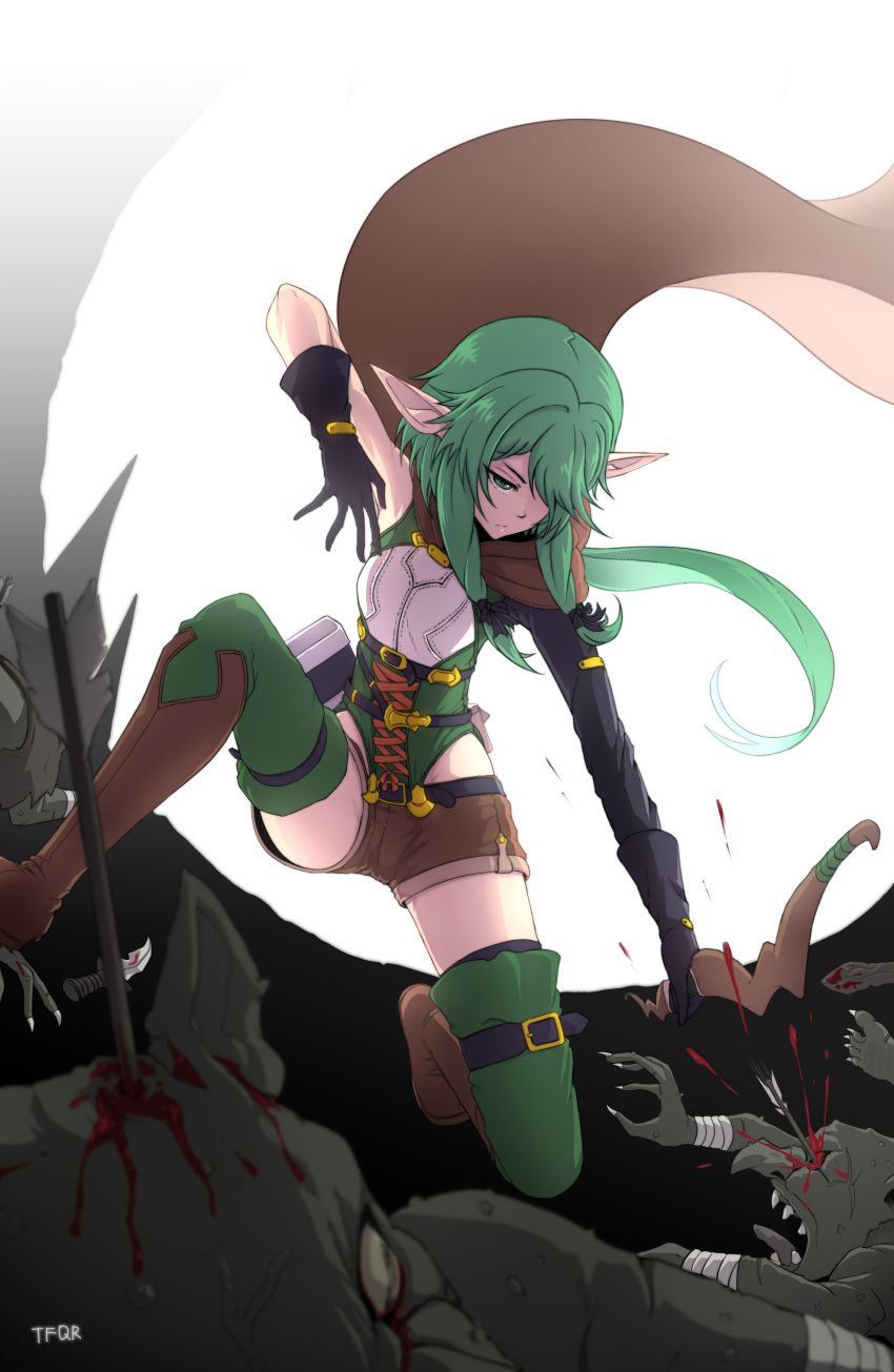 elf goblin_slayer high_elf_archer pointy_ears sword tagme weapon