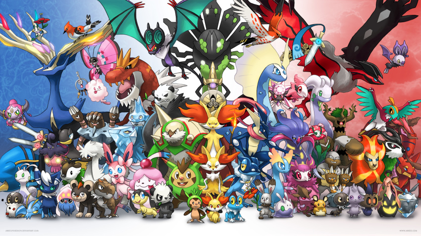 :d aegislash amaura animal_ear_fluff animal_nose arkeis-pokemon aromatisse aurorus avalugg barbaracle bergmite binacle black_fur blue_eyes braixen brown_eyes bunnelby carbink chesnaught chespin clauncher clawitzer commentary dedenne delphox diancie diggersby digitigrade doublade dragalge english_commentary espurr everyone fennekin flabebe flabebe_(orange_flower) fletchinder fletchling floette floette_(red_flower) florges florges_(red_flower) flying froakie frogadier furfrou furfrou_(natural) furry gogoat goodra goomy gourgeist greninja hawlucha heliolisk helioptile highres honedge hoopa hoopa_(confined) inkay klefki litleo malamar meowstic meowstic_(male) multicolored_background noibat noivern open_mouth pancham pangoro phantump photoshop_(medium) pokemon pokemon_(creature) pumpkaboo pyroar pyroar_(male) quilladin scatterbug skiddo skrelp sliggoo slurpuff smile snout spewpa spritzee standing swirlix sylveon talonflame trevenant tyrantrum tyrunt vivillon vivillon_(meadow) white_fur xerneas yellow_fur yveltal zygarde zygarde_(50)