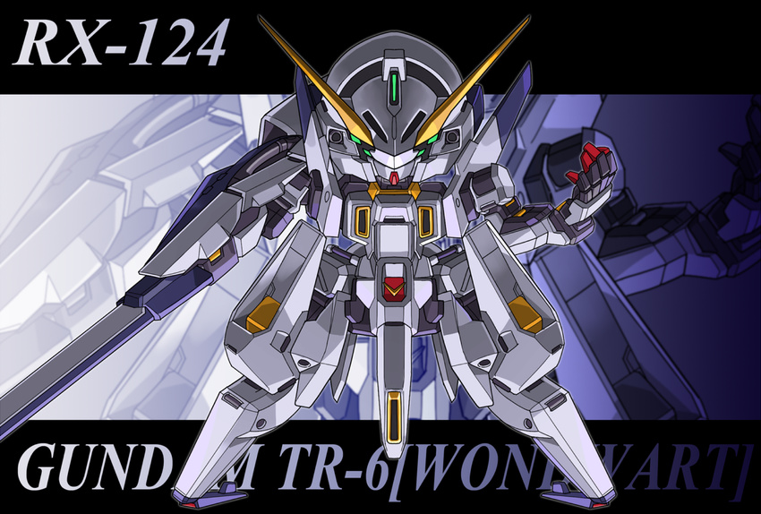 advance_of_zeta beam_rifle character_name commentary_request energy_gun gundam mecha memento_vivi no_humans robot tr-6_woundwort typo weapon zoom_layer