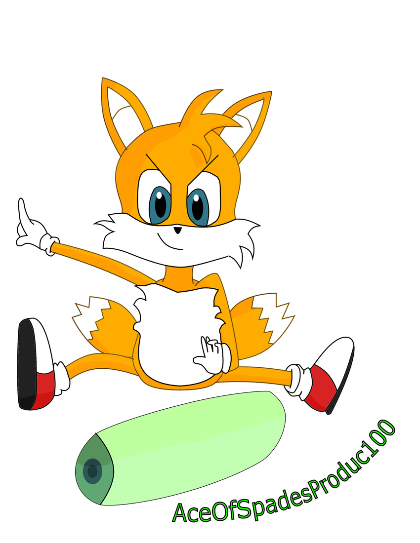 2017 absurd_res aceofspadesproduc100 anthro belly blue_eyes canid canine clothing digital_media_(artwork) footwear fox fur gloves hair handwear hi_res humanoid_pointy_ears jumping male mammal multi_tail nude sega shoes simple_background smile solo sonic_the_hedgehog_(series) spread_legs spreading tail tails watermark white_background white_belly white_body white_fur yellow_body yellow_fur