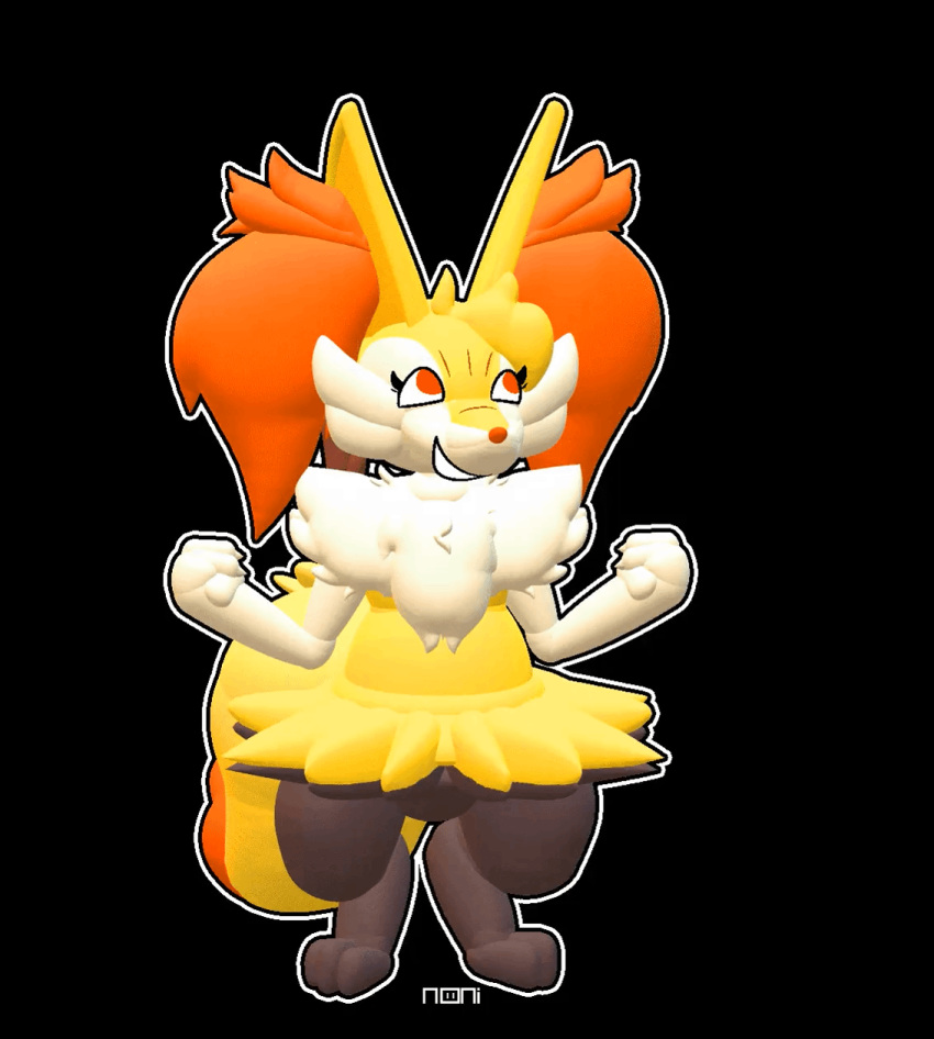 3d_(artwork) ambiguous_gender animated braixen canid canine dancing digital_media_(artwork) fox fur generation_6_pokemon hi_res loop mammal meme mixed_media n00nimous nintendo orange_body orange_fur paint_3d_(artwork) peanut_butter_jelly_time pokemon pokemon_(species) red_eyes short_playtime solo tagme