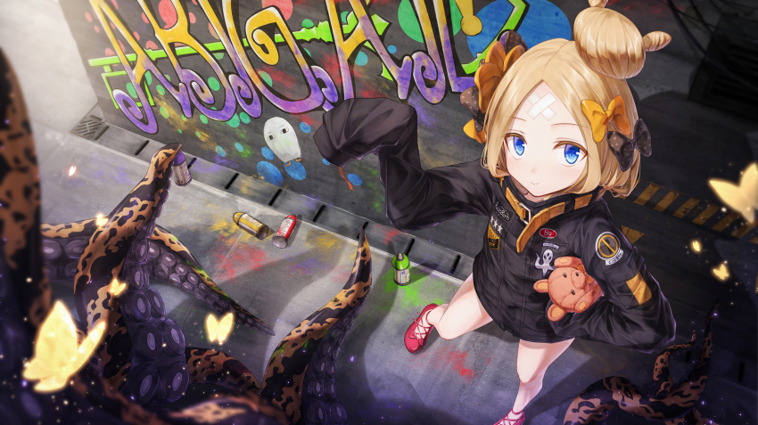 abigail_williams_(fate/grand_order) bandaid boyogo fate/grand_order tentacle