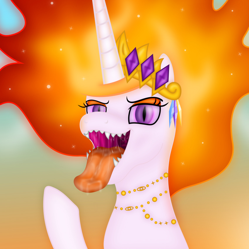 1:1 absurd_res alicorn bodily_fluids bust_portrait crown emu34b equid equine fangs female friendship_is_magic hasbro headgear hi_res hooves horn mammal mouth_shot my_little_pony mythological_creature mythological_equine mythology nightmare_star_(mlp) open_mouth portrait pupils purple_eyes saliva sharp_teeth simple_background slit_pupils solo teeth tongue tongue_out uvula vector wings