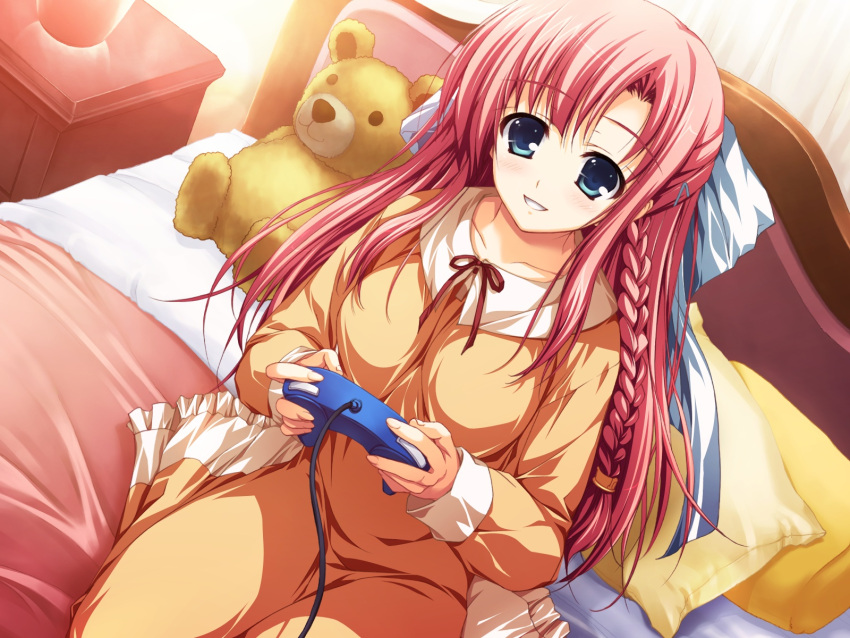 akatsuki_no_goei game_cg nikaidou_aya pajama tomose_shunsaku