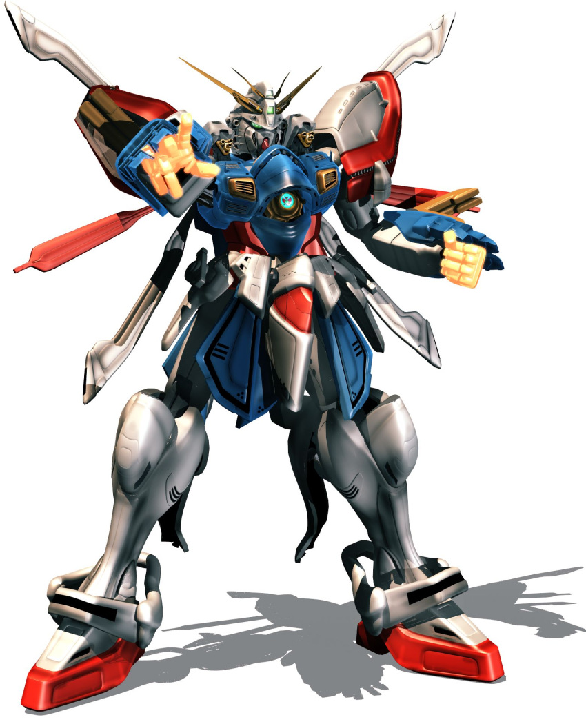 3d artist_request bakunetsu_god_finger g_gundam god_gundam gundam highres mecha no_humans robot