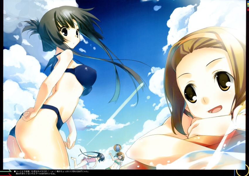 akiyama_mio bikini hirasawa_yui k-on! kagome mizugi nakano_azusa tainaka_ritsu traumatize