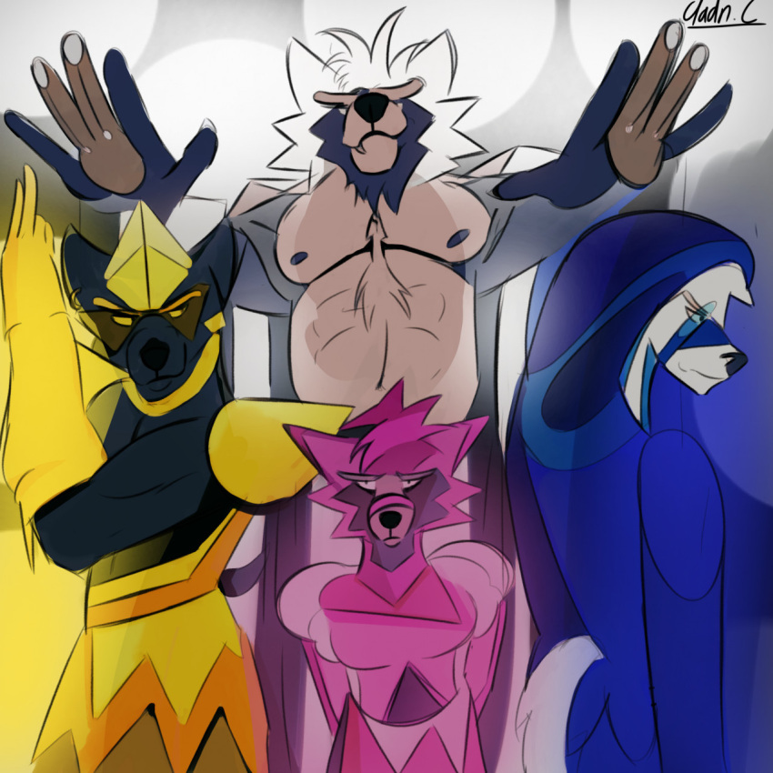 1:1 aadncel adastra adastra_(series) amicus_(adastra) anthro anubian_jackal blue_diamond_(steven_universe) canid canine canis cartoon_network cassius_(adastra) cosplay echo_project female frown group hi_res jackal male mammal neferu_(adastra) pink_diamond_(steven_universe) scowl smile steven_universe virginia_(adastra) white_diamond_(steven_universe) wolf yellow_diamond_(steven_universe)