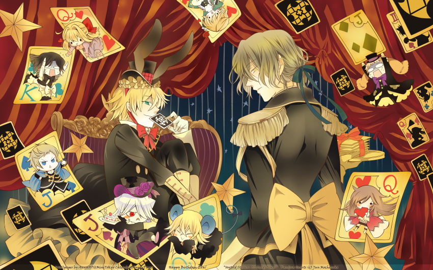 ada_vessalius alice_(pandora_hearts) eliot_nightray gilbert_nightray jack_vessalius liam_lunettes oz_vessalius pandora_hearts vincent_nightray xerxes_break