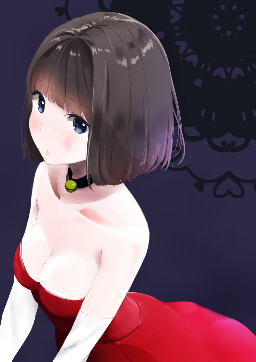 cleavage dress kuzu_no_honkai shiratama_akane yasuraoka_hanabi