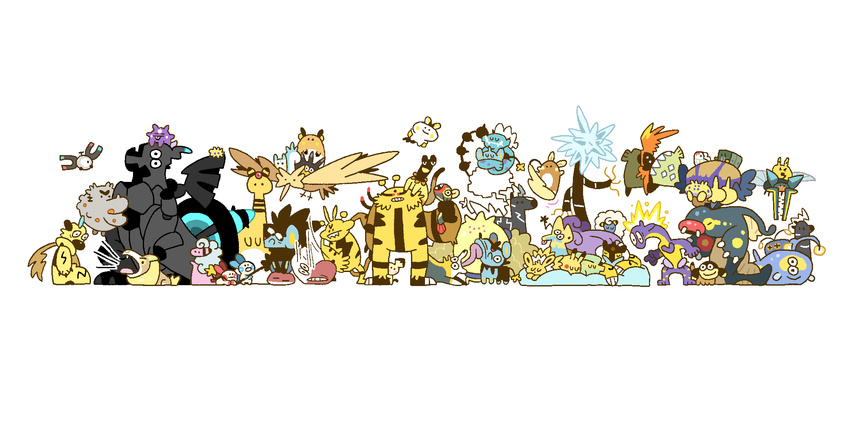 2:1 absolutely_everyone alolan_form alolan_graveler alolan_raichu ambiguous_gender ampharos anthro black_body black_fur black_markings blitzle blue_body boltund charjabug chinchou colored digital_media_(artwork) eelektrik eelektross eeveelution electabuzz electivire electrike electrode_(pokemon) elekid emolga feathers feral flaaffy flat_colors flying full-length_portrait fur galvantula generation_1_pokemon generation_2_pokemon generation_3_pokemon generation_4_pokemon generation_5_pokemon generation_6_pokemon generation_7_pokemon generation_8_pokemon green_body green_fur grey_body group haveneuh heliolisk helioptile hi_res holding_another hug jolteon joltik lanturn large_group legendary_pokemon legless luxio luxray magnemite manectric mareep markings midair minun nintendo orange_body orange_fur outline pachirisu pichu pikachu pincurchin pink_body pink_skin plusle pokemon pokemon_(species) portrait purple_body raichu raikou red_cheeks regieleki regional_form_(pokemon) semi-anthro serpentine shinx simple_background sleeping squish tapu_koko thundurus thundurus_(incarnate_form) toxel toxtricity translated_description tynamo ultra_beast vikavolt voltorb white_background xurkitree yamper yellow_body yellow_cheeks yellow_feathers yellow_fur yellow_markings zapdos zebstrika zekrom zeraora