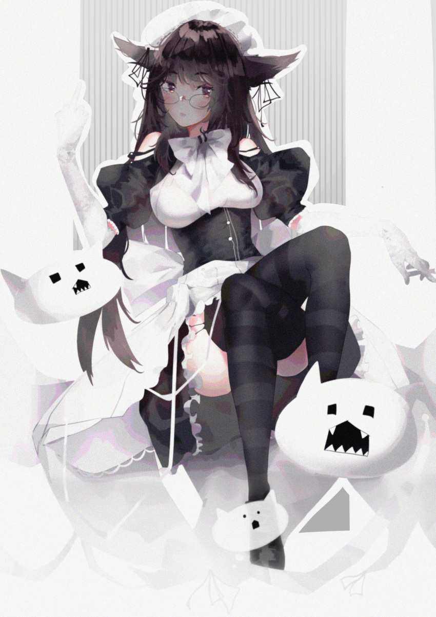 animal_ears maid megane tagme xiongshouji