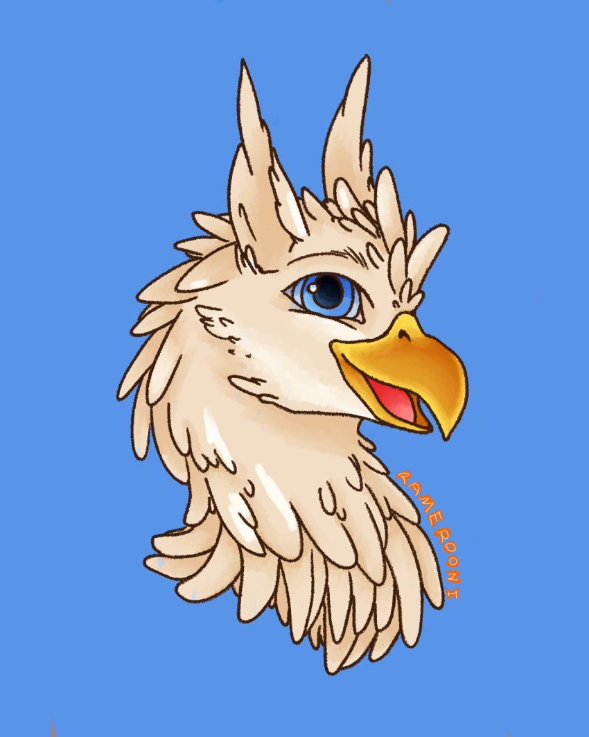 4:5 avian bird feral gryphon hi_res icon lewderooni male mythological_avian mythological_creature mythology profile promotion ramerooni solo