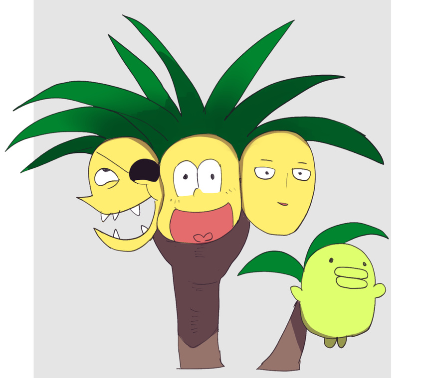 alolan_exeggutor alolan_form better_version_at_source elemental_creature flora_fauna generation_7_pokemon jyushimatsu_matsuno kuchipatchi liteu looking_at_viewer mr._osomatsu nintendo one-punch_man one_(manga) open_mouth palm_tree parody plant pokemon pokemon_(species) regional_form_(pokemon) saitama_(one-punch_man) simple_background tamagotchi tree undertale undertale_(series) undyne