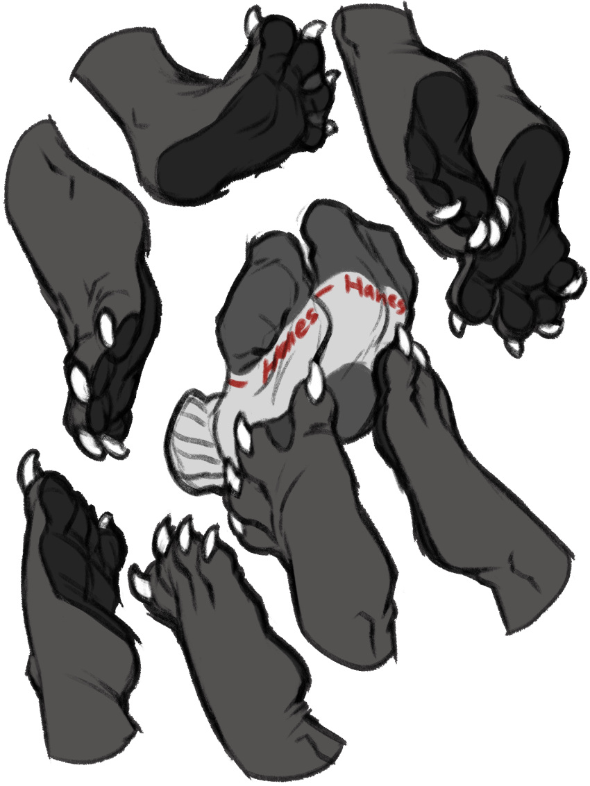 3:4 anthro black_body black_skin claws clothing curling_toes feet fetishame foot_fetish foot_focus foot_on_foot foot_play foot_shot footsie footwear fur gordon_the_otter grey_body grey_fur group hi_res male mammal membrane_(anatomy) mustelid otter pawpads paws sketch_page socks toe_claws toes webbed_feet