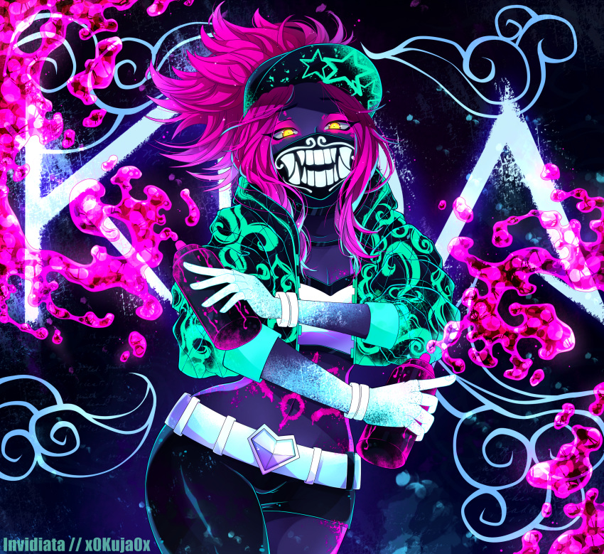 akali cleavage invidiata league_of_legends official_watermark tattoo