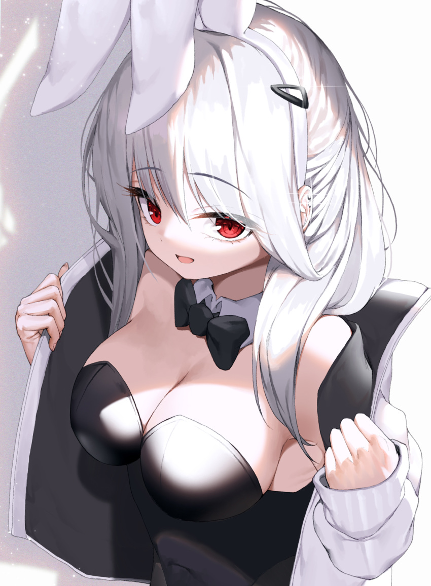 animal_ears bunny_ears bunny_girl cleavage lee_seok_ho tagme