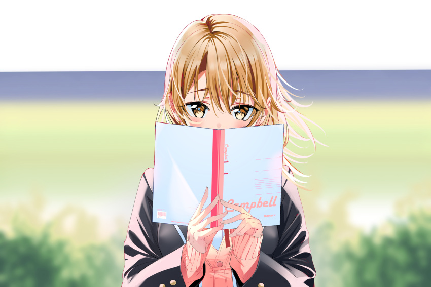 isshiki_iroha nonbiri seifuku sweater yahari_ore_no_seishun_lovecome_wa_machigatteiru.