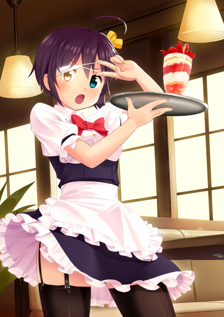 chuunibyou_demo_koi_ga_shitai! eyepatch gogo_shichi-ji tagme takanashi_rikka waitress