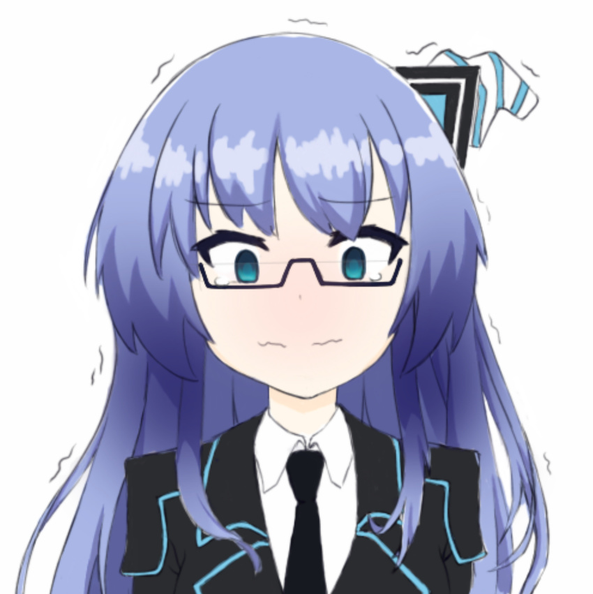 blue_hair glasses kiseijou_rei neptunia sad