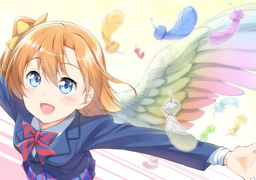 da-mii feathers kousaka_honoka love_live!_school_idol_project wings