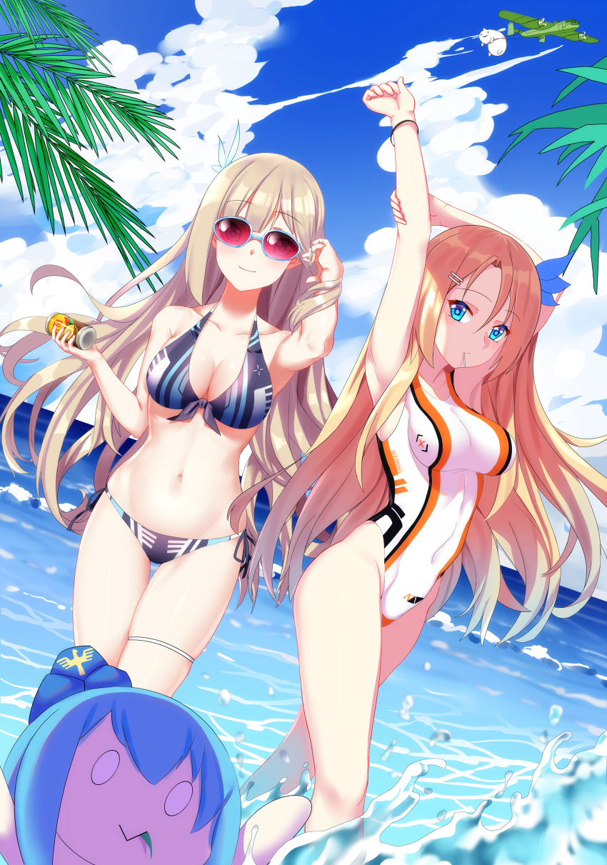 bikini cleavage garter lexington megane saratoga_(zhanjianshaonv) swimsuits tagme wet zhanjianshaonv