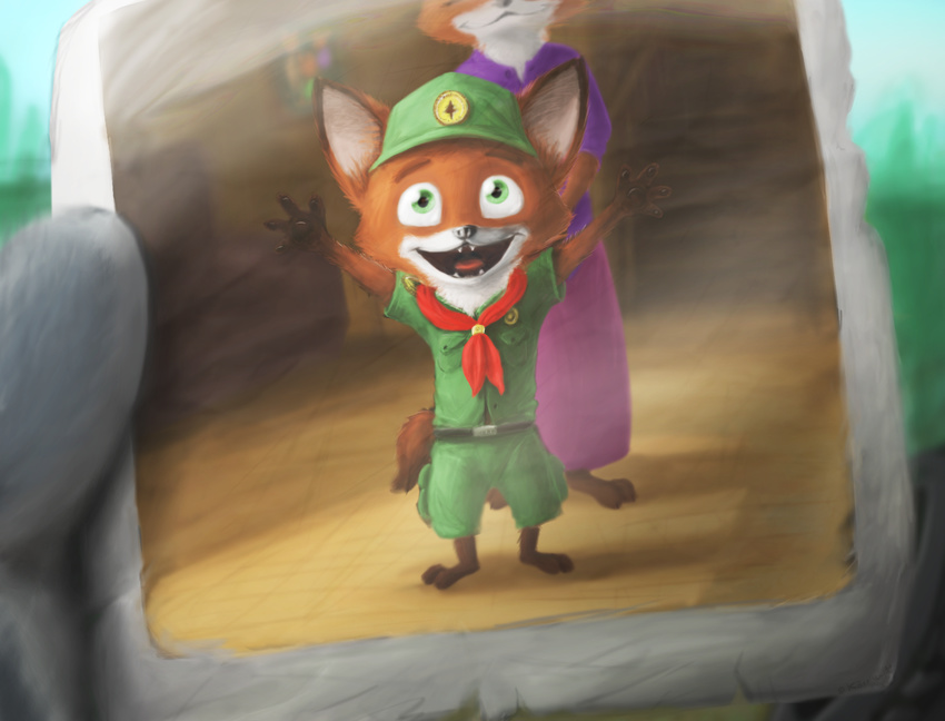 2016 anthro boy_scout canid canine clothed clothing disney female fox group hi_res judy_hopps kochich lagomorph leporid male mammal mother_(lore) mother_and_child_(lore) mother_and_son_(lore) mrs._wilde nick_wilde parent_(lore) parent_and_child_(lore) parent_and_son_(lore) rabbit red_fox scout_uniform son_(lore) true_fox uniform young young_anthro zootopia