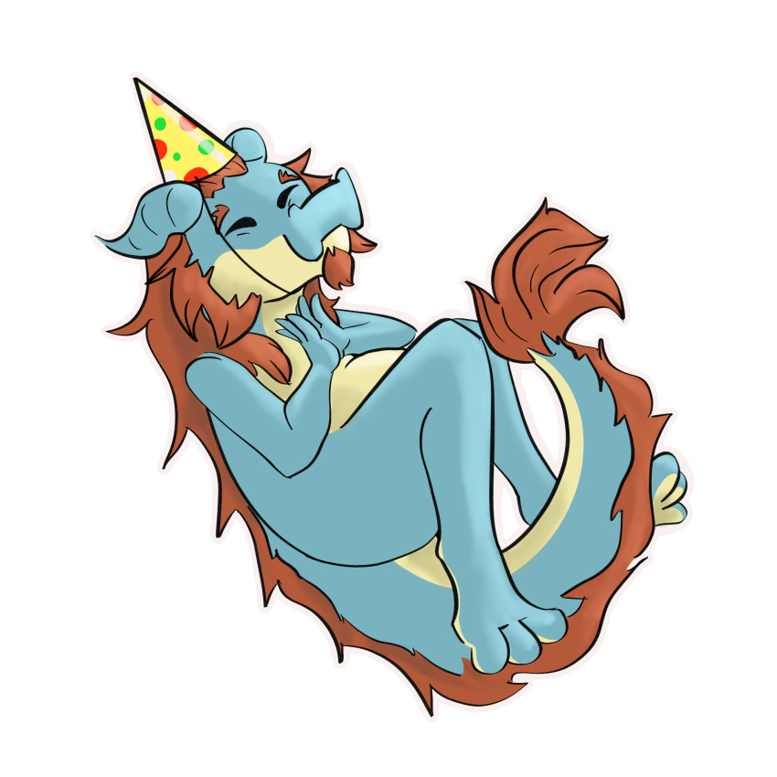 1:1 alpha_channel anthro celebration clothing dagda dragon fungimagi hat headgear headwear hi_res male mythological_creature mythological_scalie mythology party party_hat scalie solo sticker tail