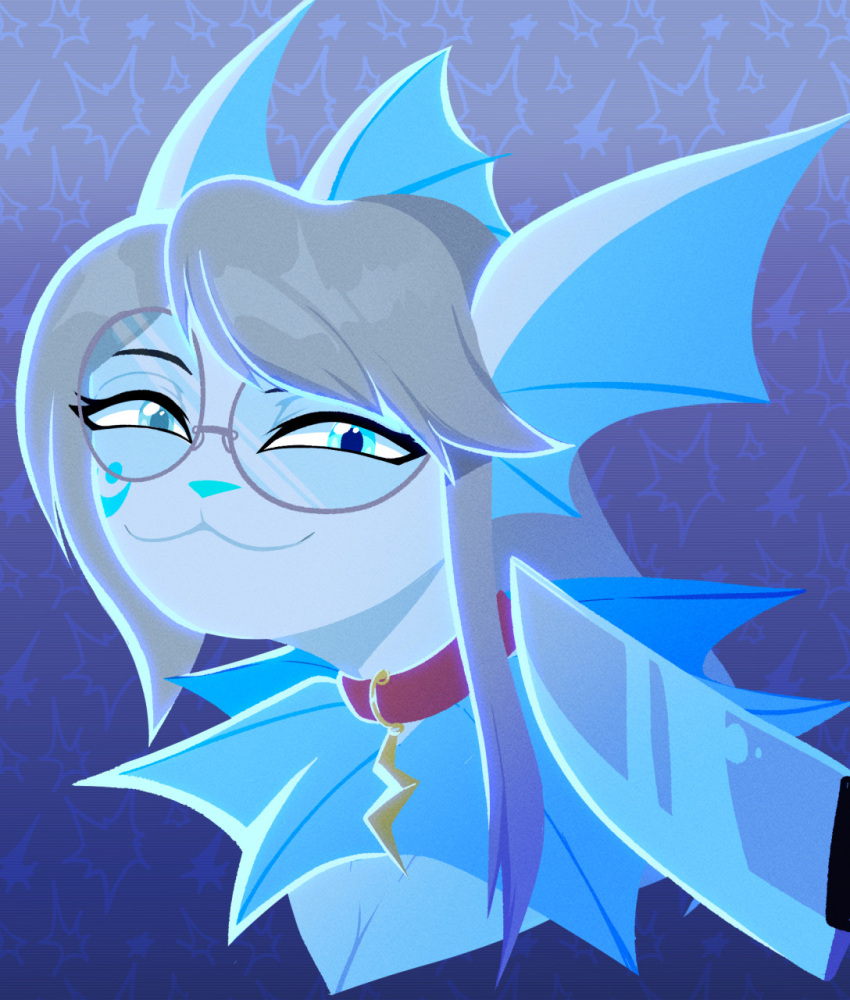 2021 anthro anthrofied breasts clothing collar digital_media_(artwork) eeveelution female gaiki generation_1_pokemon hair hi_res jotie knife knife_cat looking_at_viewer mammal meme nintendo pokemon pokemon_(species) pokemorph reaction_image simple_background smile smug smug_cat solo vaporeon