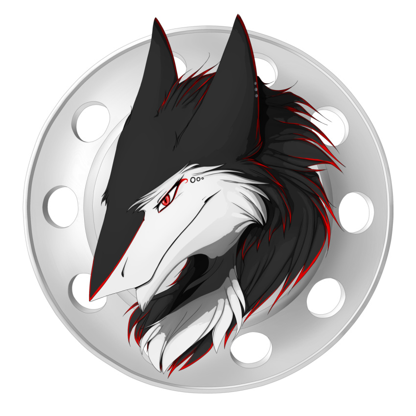 1:1 alpha_channel anthro digital_media_(artwork) female fur headshot_portrait heni_(character) hi_res icon portrait sergal simple_background solo tridognait