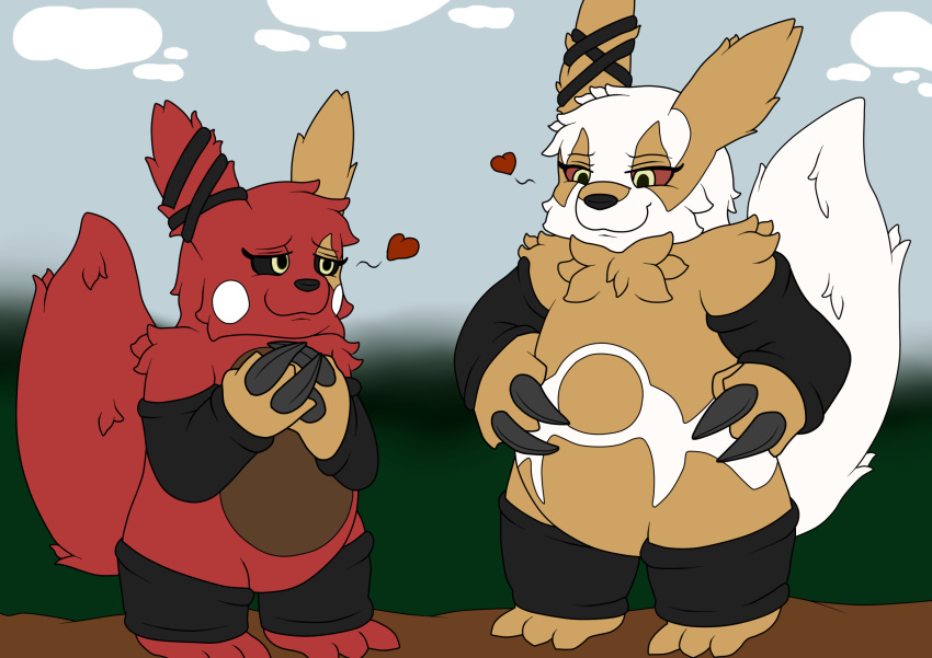 amy_the_zangoose black_nose cherry_the_zangoose claws clothing digital_media_(artwork) fakemon family female footwear fur generation_3_pokemon hi_res hybrid legwear markings mother_(lore) nintendo parent_(lore) pokemon pokemon_(species) socks wildwolfproduction zangoose