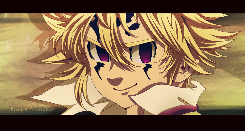 1boy bad_id bad_pixiv_id blood highres kozureokami20 letterboxed male_focus meliodas nanatsu_no_taizai self-upload solo