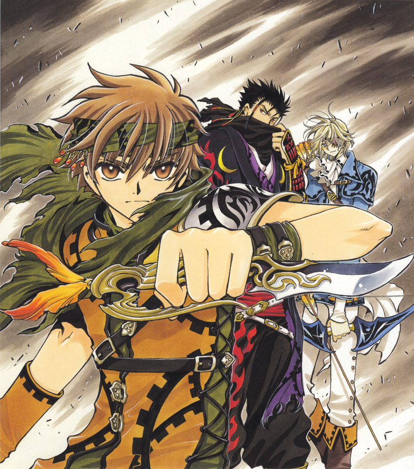 clamp fai_d._flourite kurogane li_syaoran male tsubasa_reservoir_chronicle