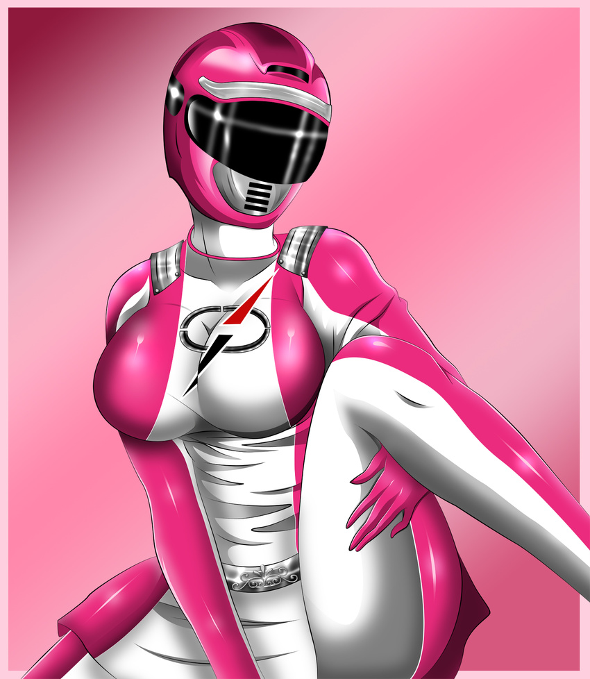 boukenpink breasts gogo_sentai_boukenger legs nishihori_sakura pose posing queen_vegeta_69 skirt super_sentai