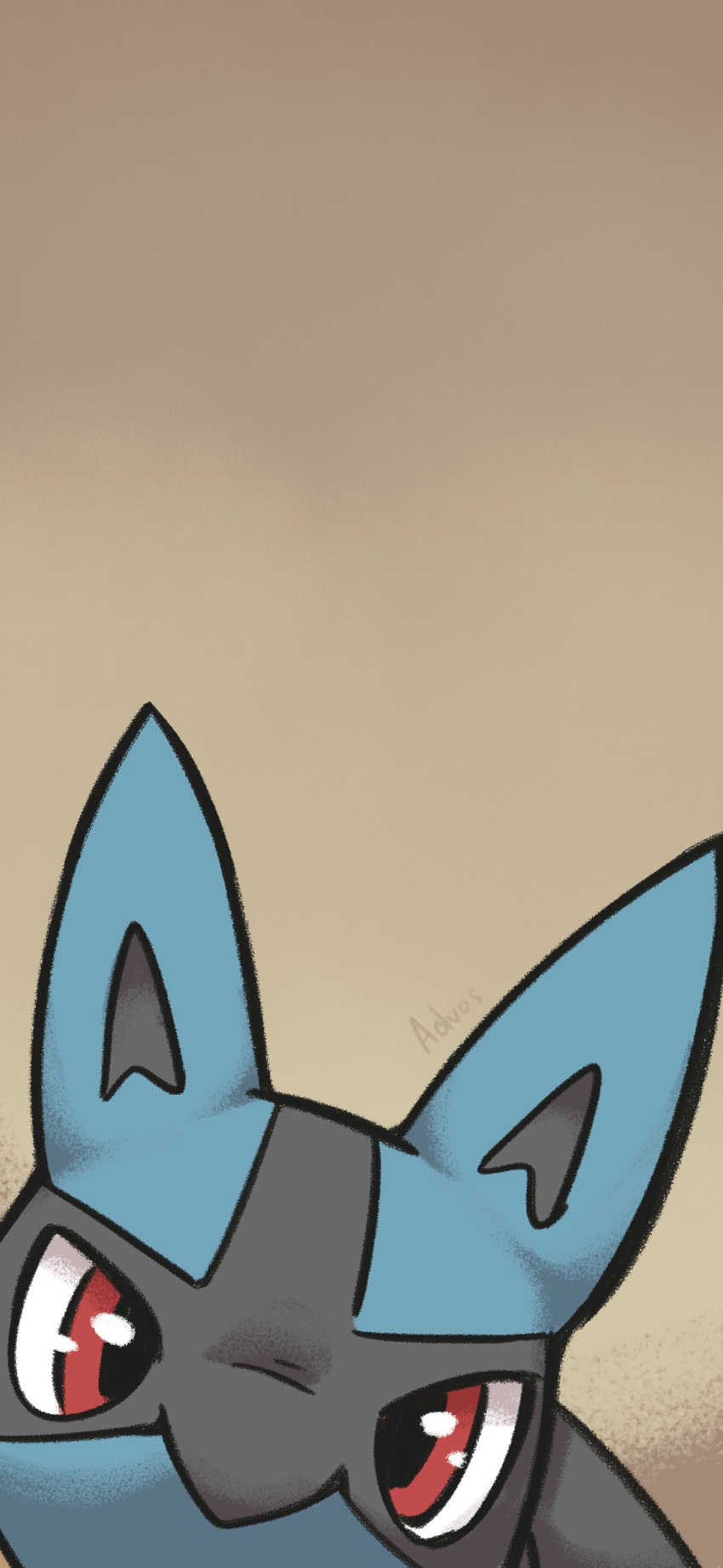 6:13 absurd_res advos ambiguous_gender anthro artist_name black_body black_fur black_nose blue_body blue_fur canid canine digital_media_(artwork) fur generation_4_pokemon grey_background hi_res looking_at_viewer lucario mammal nintendo phone_wallpaper pokemon pokemon_(species) reaction_image red_eyes simple_background solo wallpaper