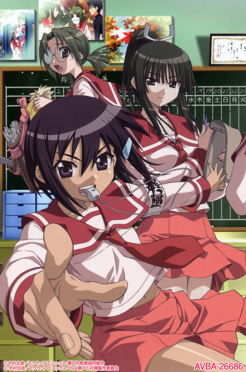 duplicate iinchou seifuku seto_no_hanayome shiranui_akeno zenigata_mawari