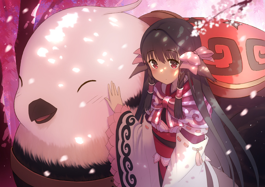 animal_ears fukuro_ko japanese_clothes kokopo rurutie_(utawarerumono) utawarerumono