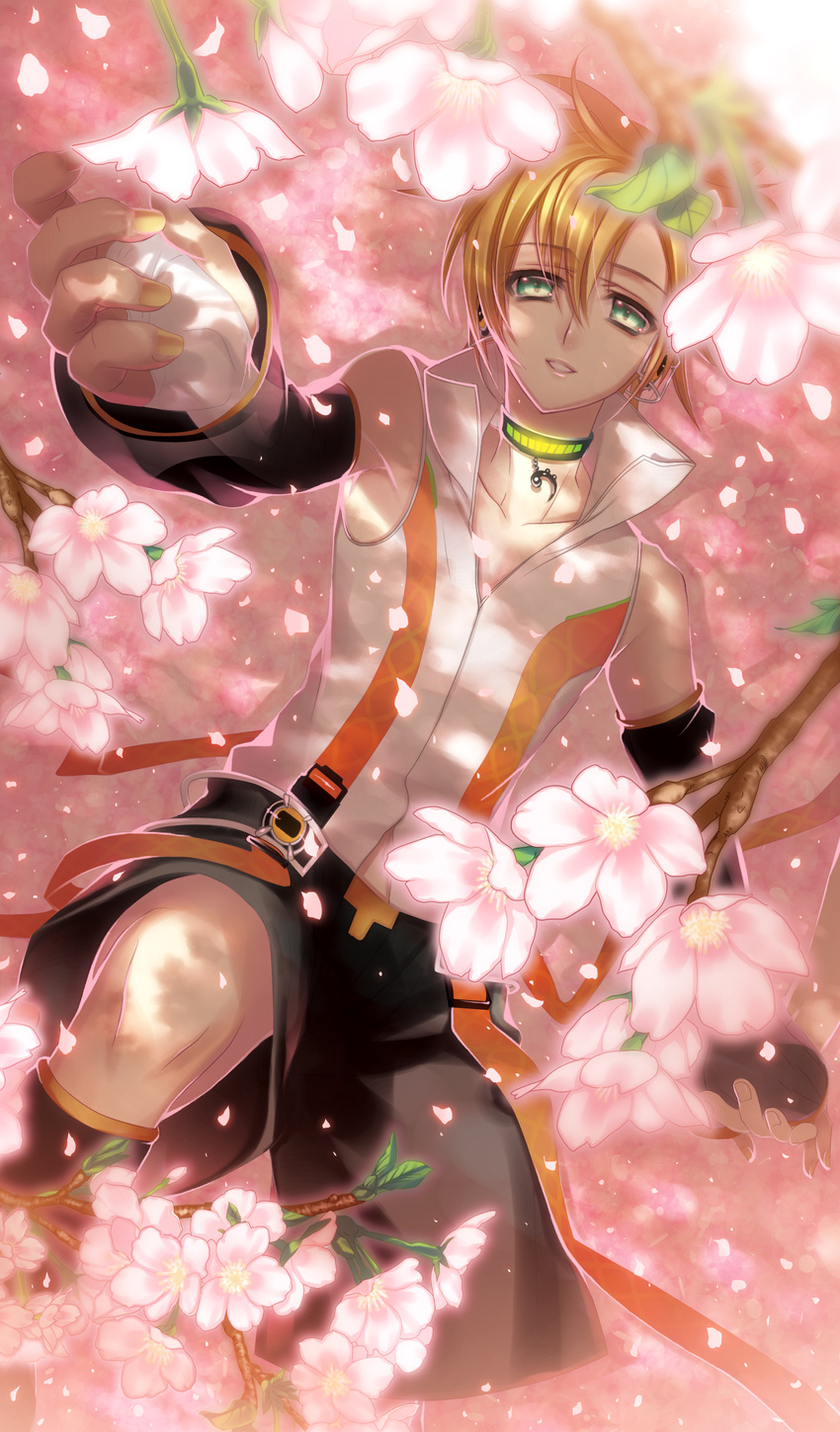 headphones kagamine_len len_append male migiwa_hasu vocaloid