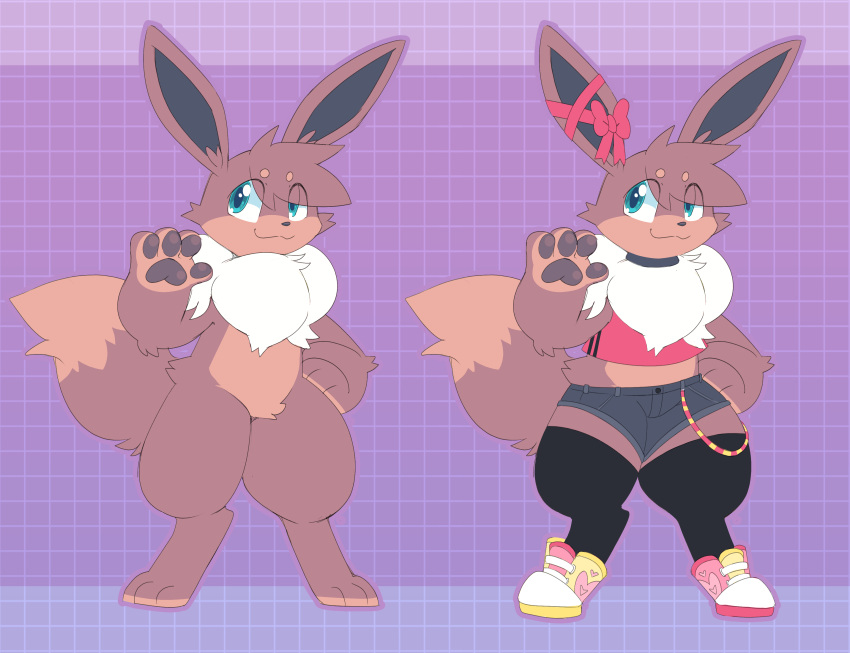 absurd_res adopt anthro chesire eevee generation_1_pokemon hi_res kemono model_sheet nintendo pixelyteskunk pokemon pokemon_(species) sheet_(disambiguation)