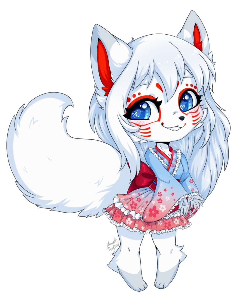 4_toes alpha_channel annetpeas anthro asian_clothing barefoot canid canine clothing east_asian_clothing feet female fox hair heart_symbol hi_res japanese_clothing long_hair mammal smile solo toes yukata