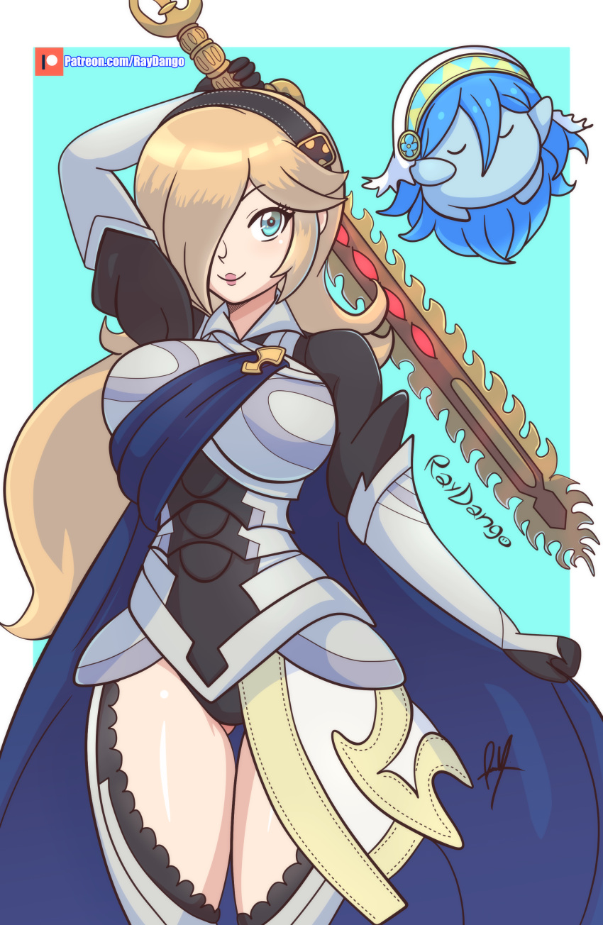 alternate_costume alternate_version_available breasts corrin_(fire_emblem)_(cosplay) crossover female female_only fire_emblem fire_emblem_fates nintendo princess_rosalina raydango solo super_mario_galaxy tagme thick_thighs