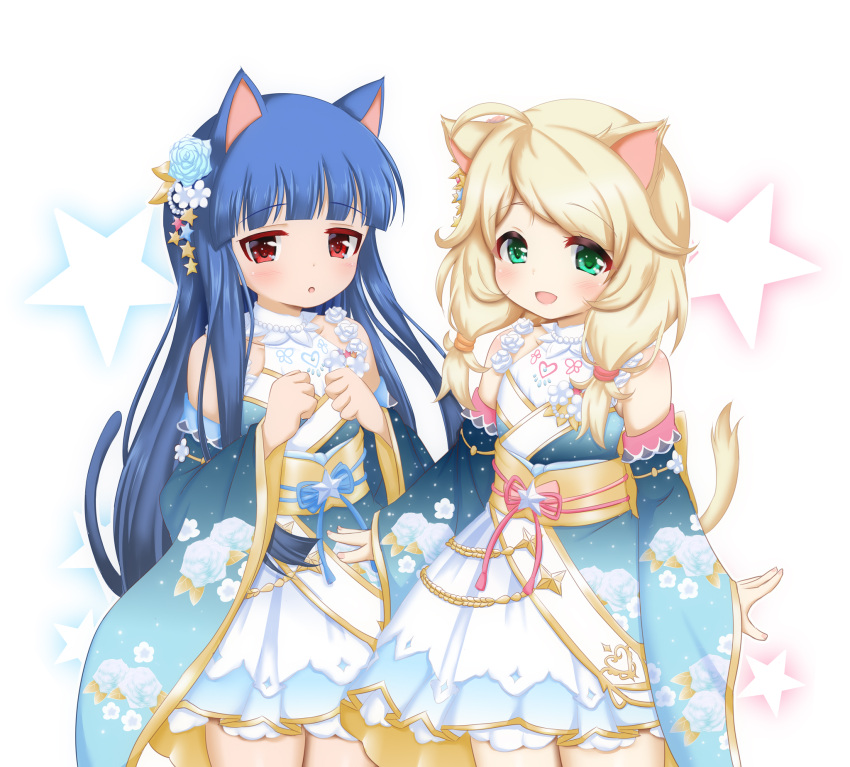 animal_ears hosizora_mikoto lolita_fashion nekomimi sajou_yukimi tail the_idolm@ster the_idolm@ster_cinderella_girls wa_lolita yusa_kozue