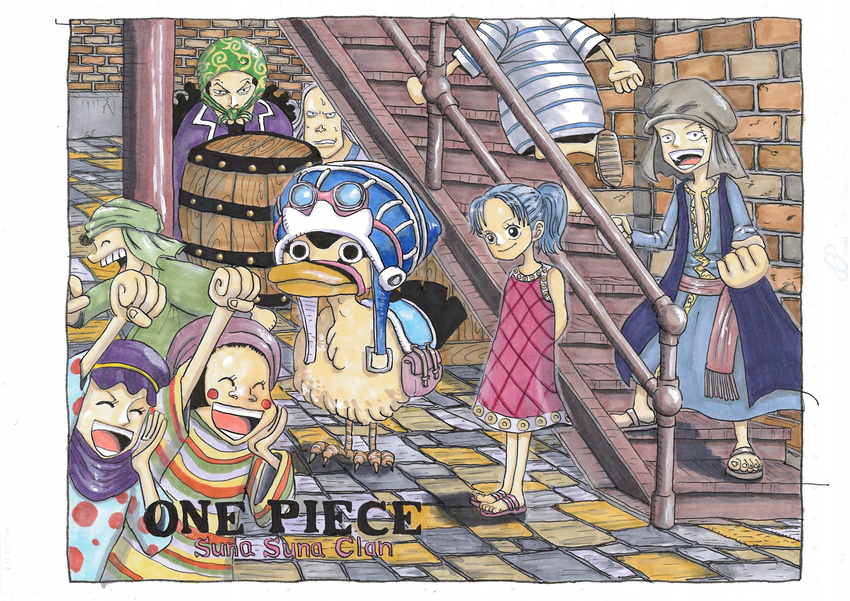 absurdres alabasta bird blue_hair carue duck highres igaram king kohza nefertari_cobra nefertari_vivi okame one_piece princess younger