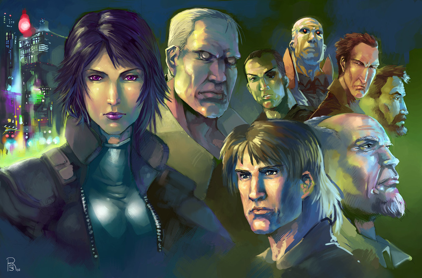 aramaki_daisuke batou boma ghost_in_the_shell ishikawa kusanagi_motoko pazu saito togusa