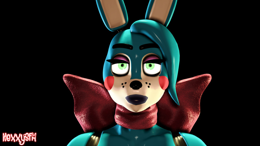 16:9 3d_(artwork) animatronic anthro digital_media_(artwork) doctor_artemis female five_nights_at_freddy's five_nights_at_freddy's_2 hair hi_res lagomorph leporid looking_at_viewer machine mammal portrait rabbit robot rule_63 scottgames simple_background solo source_filmmaker_(artwork) toy_bonnie_(fnaf) toy_bonnie_(psychojohn2) widescreen