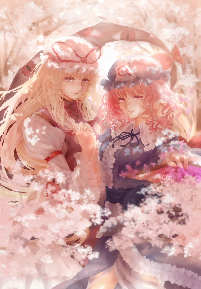 jyuui saigyouji_yuyuko tagme touhou yakumo_yukari