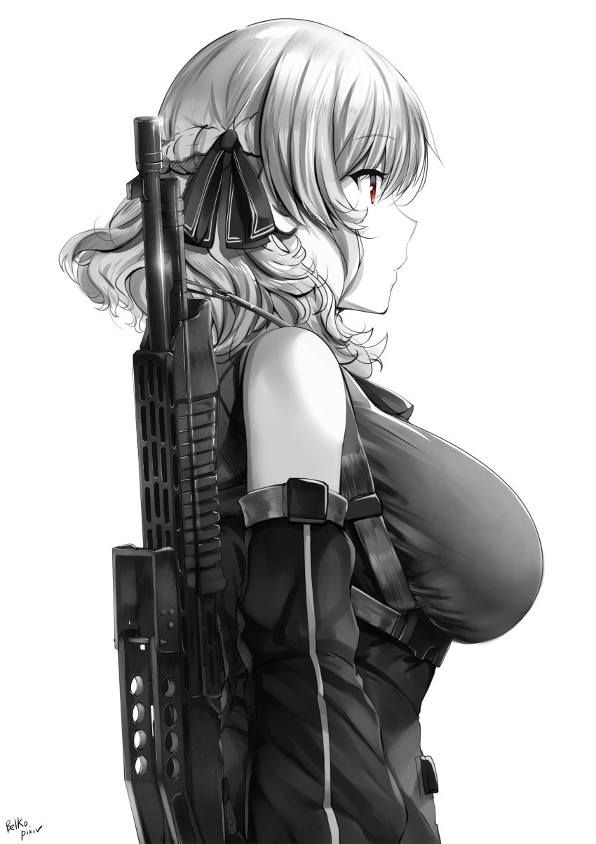 girls_frontline gun lolicept monochrome spas-12_(girls_frontline) weapon